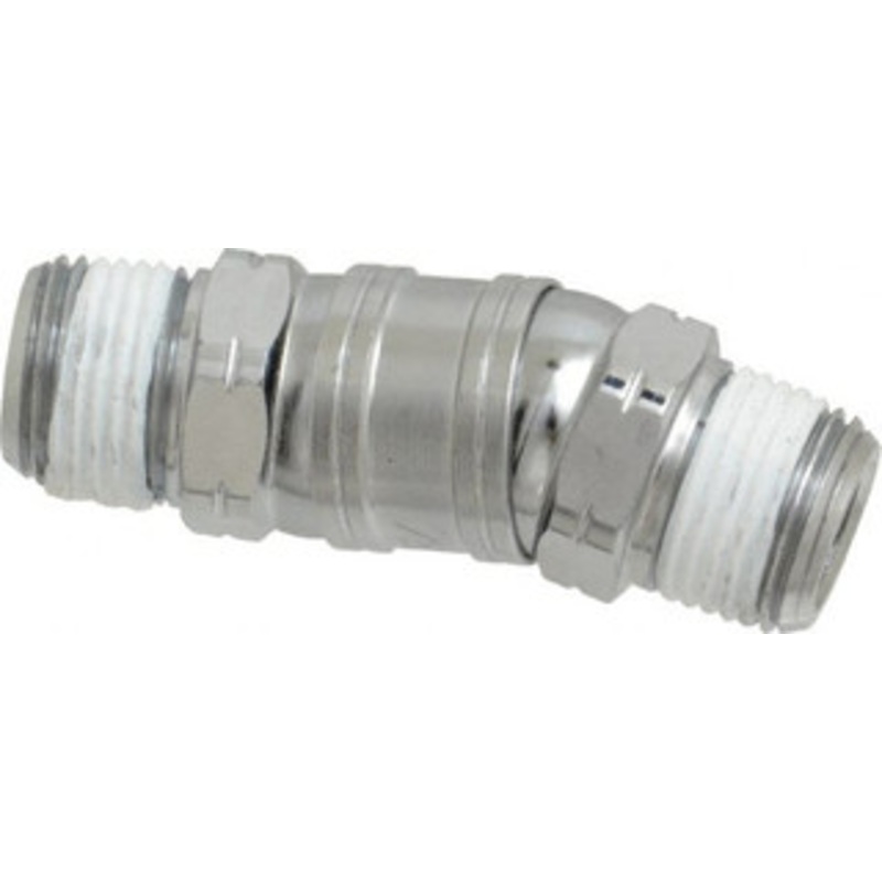 Value Collection 3/8 x 3/8 Male NPT Pneumatic Hose Swivel Fitting Steel, Nickel Plated NFAN3M-N3M – 01856301