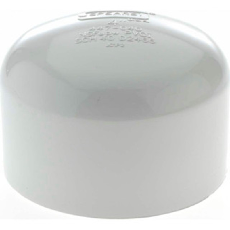 Value Collection 4 PVC Plastic Pipe End Cap Schedule 40, Slip End Connections 447-040 – 36999894