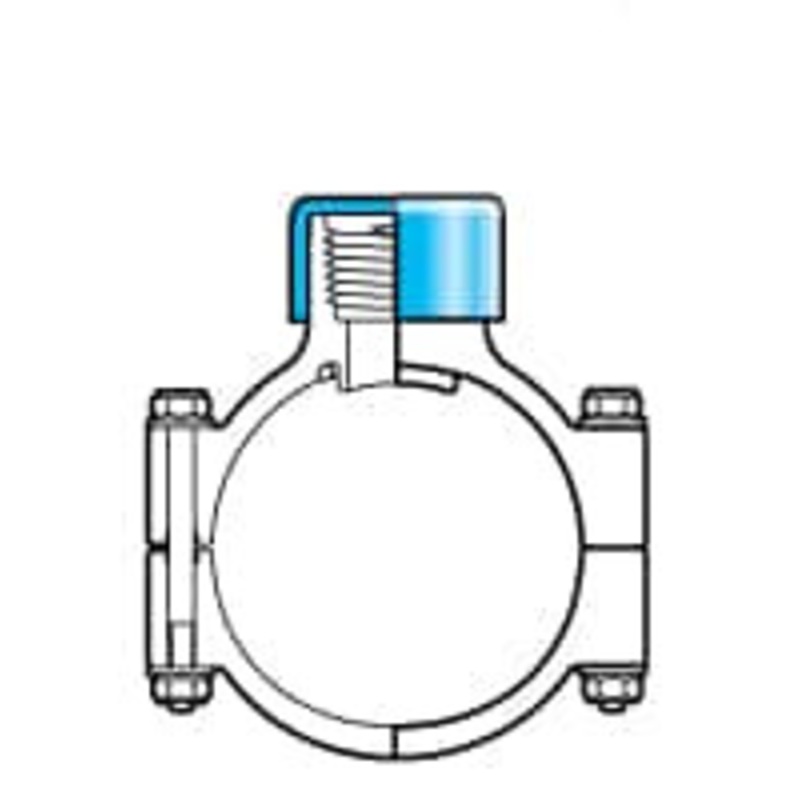 Value Collection 4 x 1/2 PVC Plastic Pipe Clamp On Saddle with EPDM O-Ring Schedule 40, Pipe O.D. x SR Fipt End Connections 467E-415SR – 74031584