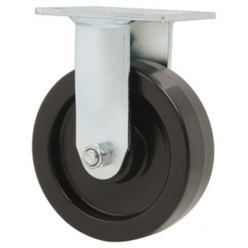 Value Collection 6 Diam x 2 Wide x 7-1/2 OAH Top Plate Mount Rigid Caster Polyolefin, 800 Lb Capacity, Roller Bearing, 4 x 4-1/2 Plate GMC-SH-0082 – 66028283