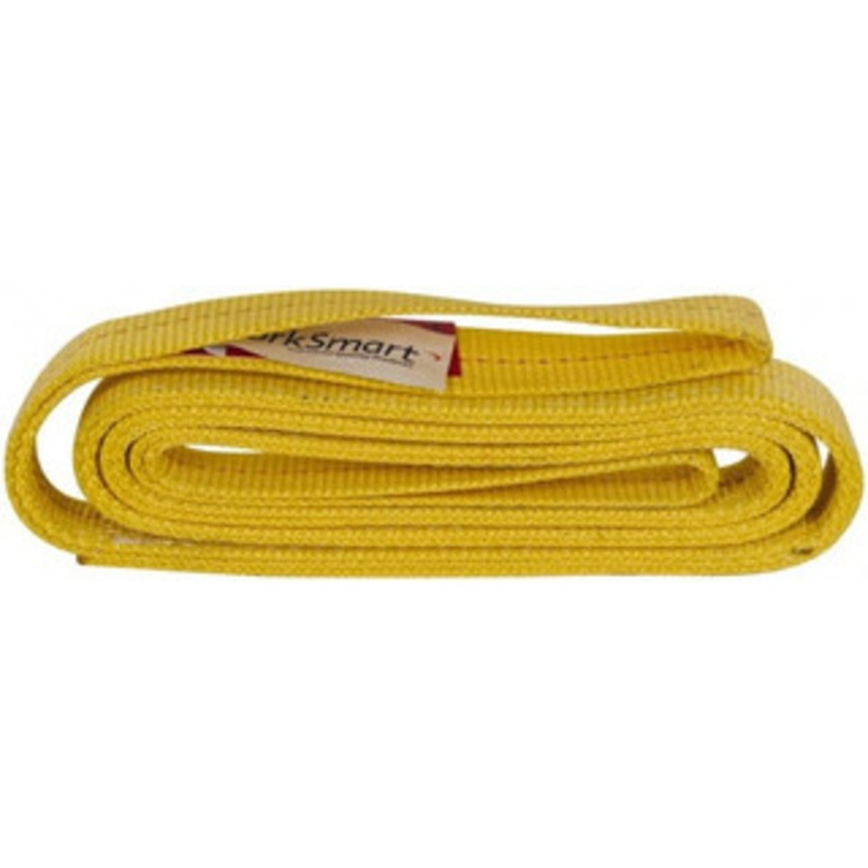 Value Collection 8 ft. Long x 2 Wide, 6,400 Lb Vertical Capacity, 2 Ply, Polyester Web Sling 5,000 Lb Choker Capacity, with Eye & Eye (Flat) WS-MH-SLNG1-139 – 43681477