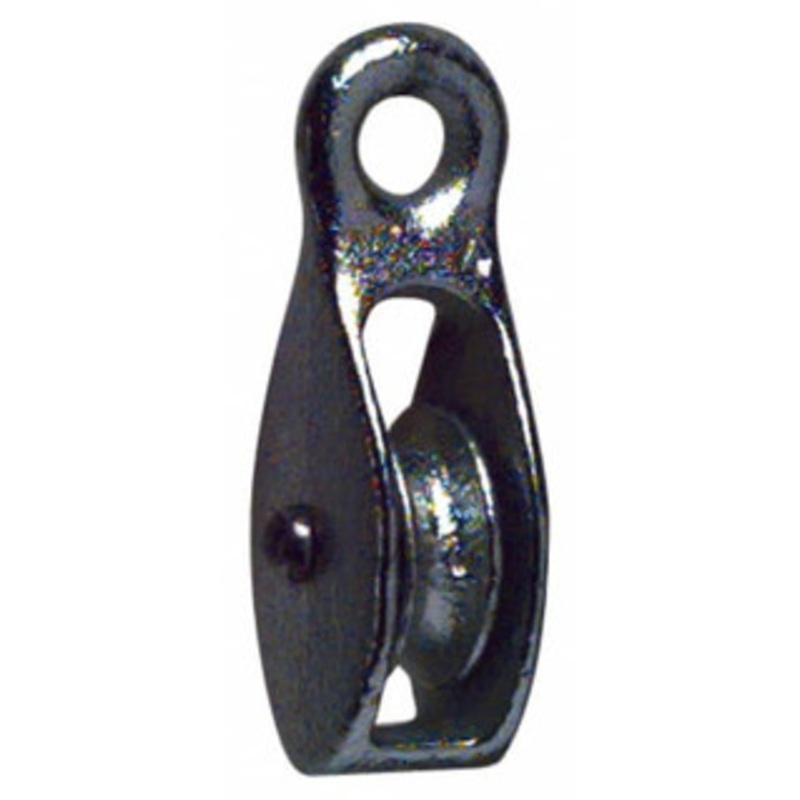 Value Collection Rigid Eye Single Sheave Pulley Sheave, 3/4 Inch Outside Diameter, Fibrous Rope, 3/16 Inch Diameter, Brass 003-#1B – 67328823