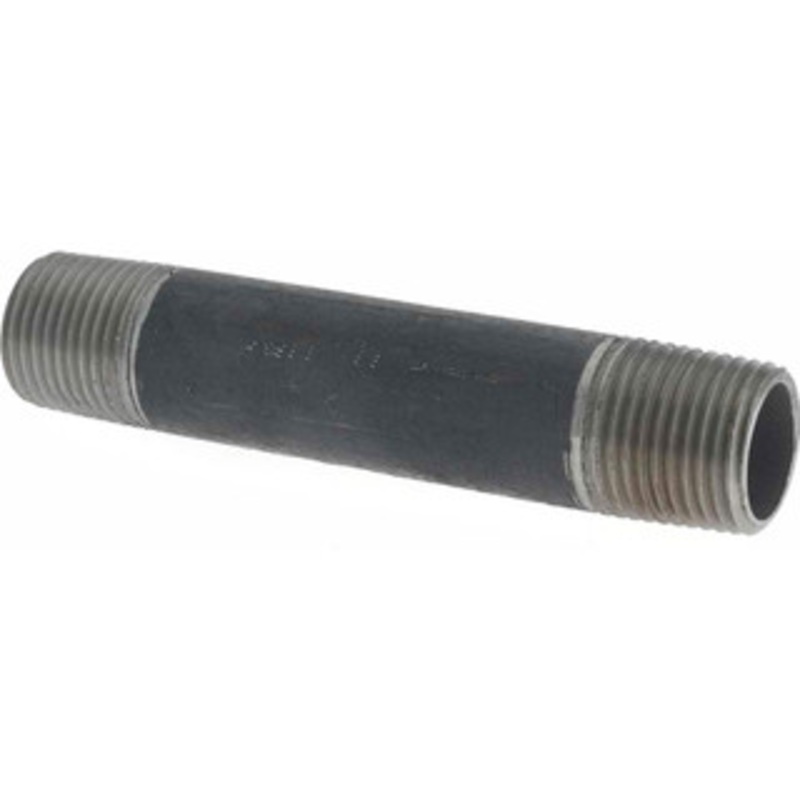 Value Collection Schedule 40, 1/2 Diam x 4 Long Steel Black Pipe Nipple Threaded 0104040 – 36991396