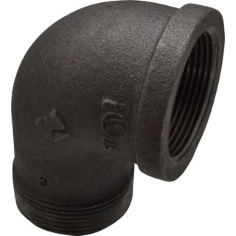 Value Collection Size 1-1/2, Class 150, Malleable Iron Black Pipe 90 Street Elbow 150 psi, Threaded End Connection MSC-62148846 – 62148846
