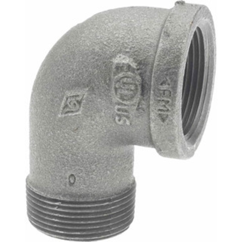 Value Collection Size 1-1/4, Class 150, Malleable Iron Black Pipe 90 Street Elbow 150 psi, Threaded End Connection MSC-62148838 – 62148838