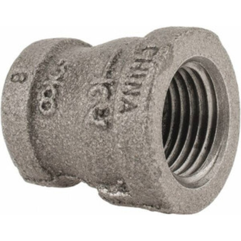 Value Collection Size 1/2 x 3/8, Class 150, Malleable Iron Black Pipe Reducing Coupling 150 psi, Threaded End Connection MSC-62149513 – 62149513
