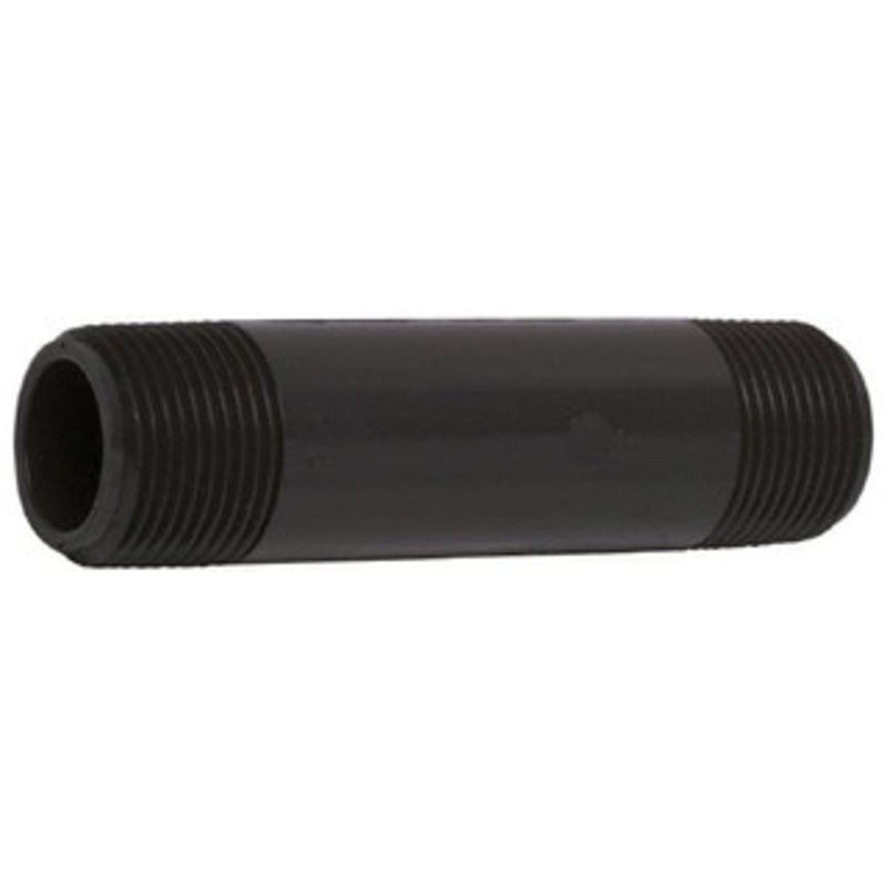 Value Collection 1-1/2 Pipe, 4-1/2 Long PVC Threaded Plastic Pipe Nipple Schedule 80, Gray 886-045 – 37004900