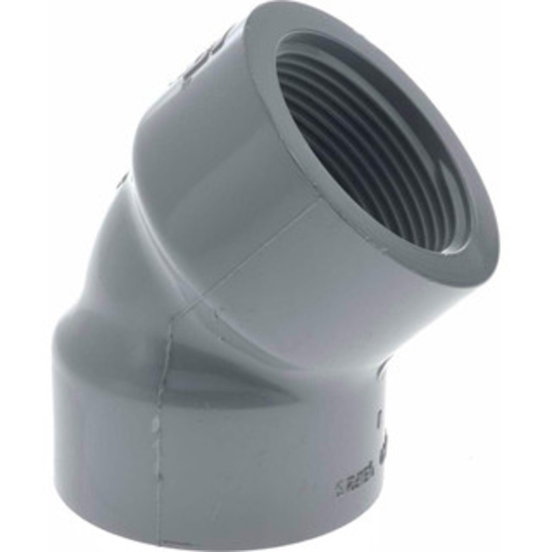 Value Collection 1-1/4 CPVC Plastic Pipe 45 Elbow Schedule 80, FIPT x FIPT End Connections 819-012C – 37002508