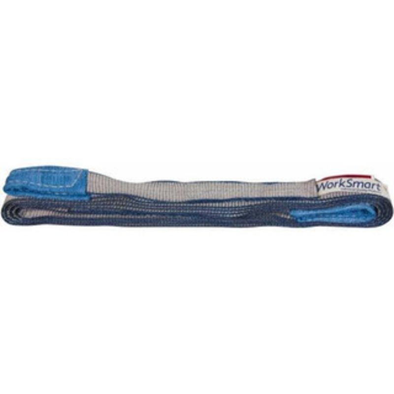 Value Collection 14 ft. Long x 1 Wide, 1,600 Lb Vertical Capacity, 1 Ply, Polyester Web Sling 1,250 Lb Choker Capacity, with Eye & Eye (Flat) WS-MH-SLNG1-241 – 43682640