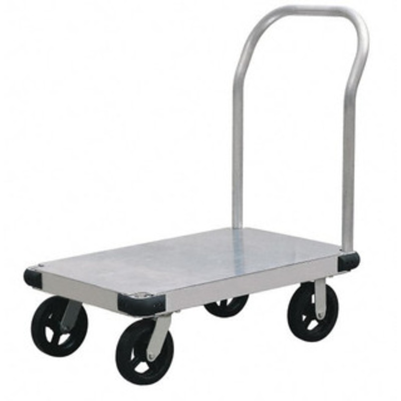Value Collection 2,000 Lb Capacity Aluminum Platform Truck 48 Long x 24 Wide, 8 Diam Casters H715S-8MR – 89739098