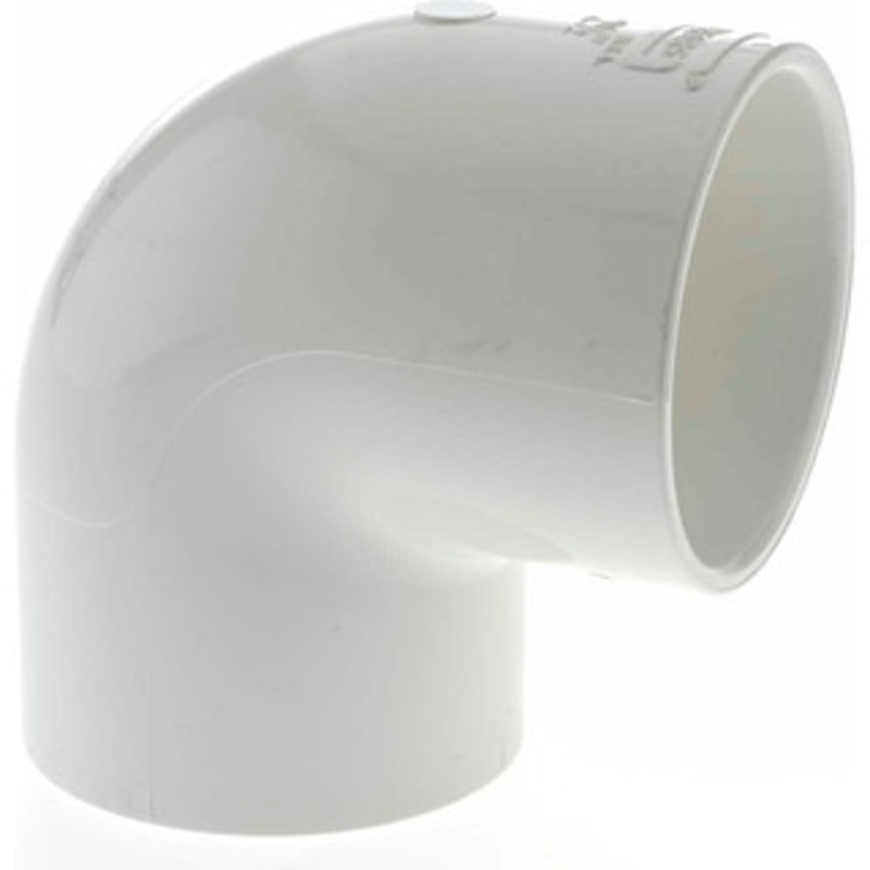 Value Collection 2-1/2 PVC Plastic Pipe 90 Elbow Schedule 40, Slip x Slip End Connections 406-025 – 36998771