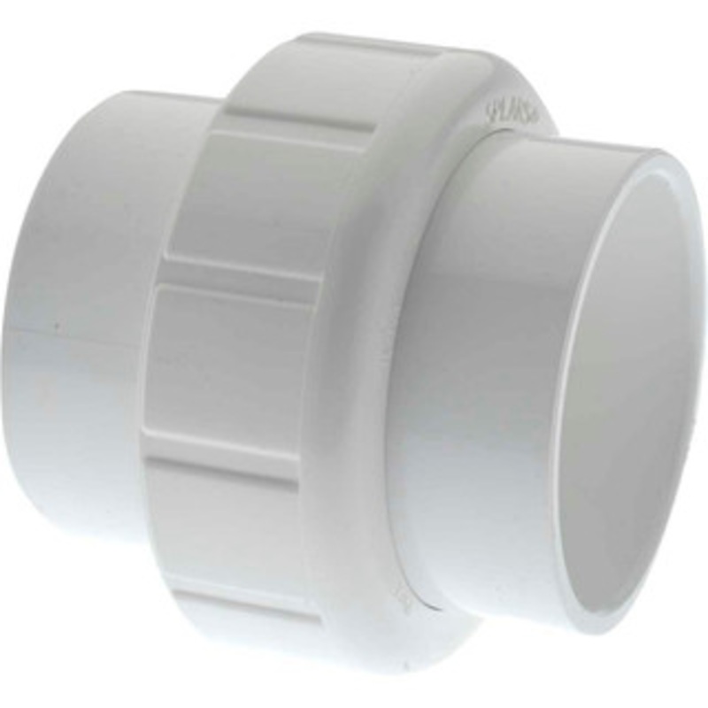 Value Collection 2 PVC Plastic Pipe Union with EPDM O-Ring Schedule 40, Slip End Connections 497-020 – 60797107