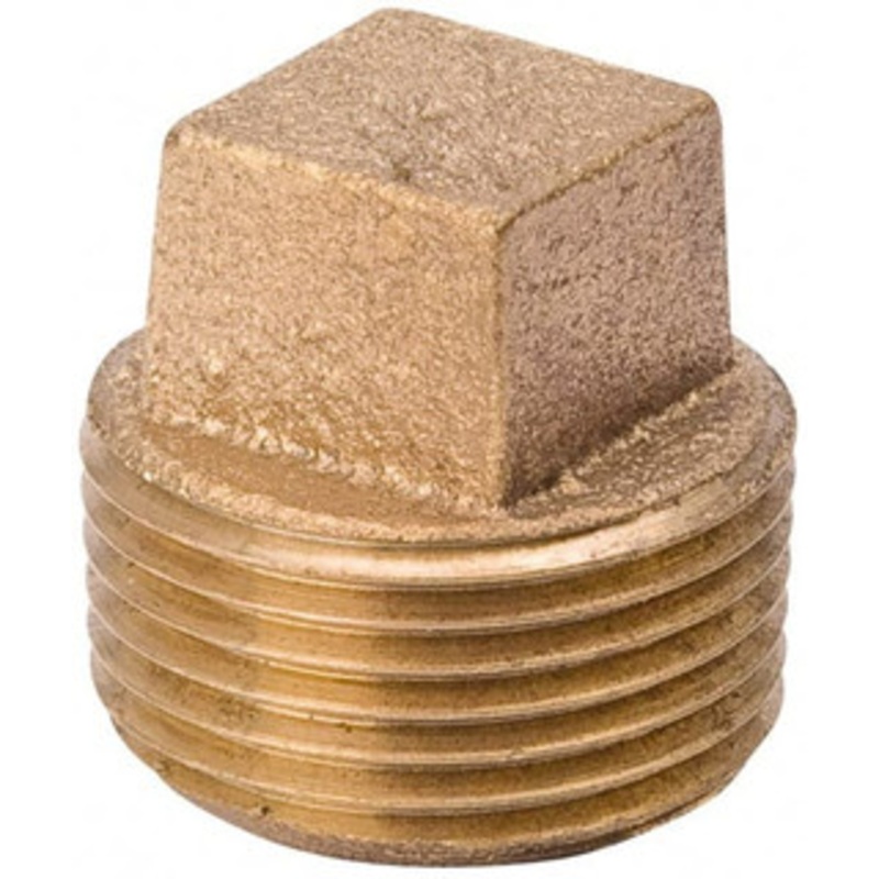 Value Collection 3/4 Red Brass Pipe Plug MPT Ends, 125 psi, Red Brass Finish, Class 125 458-094NL – 45883469