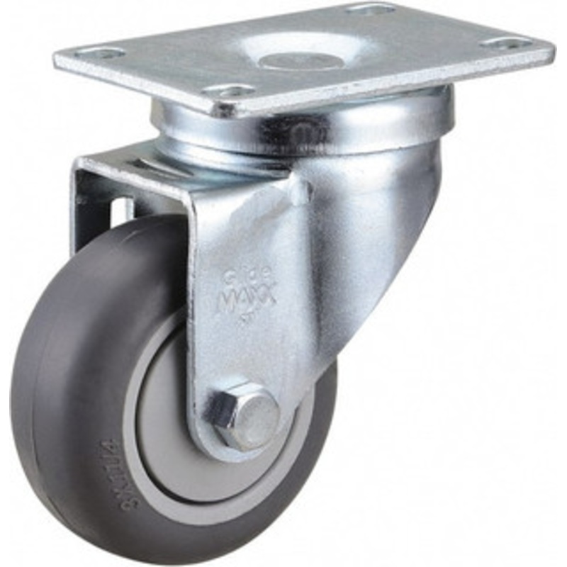 Value Collection 3 Diam x 1-1/4 Wide x 4-3/8 OAH Top Plate Mount Swivel Caster Soft Rubber, 200 Lb Capacity, Ball Bearing, 2-7/8 x 3-5/8 Plate 651493 – 02275659