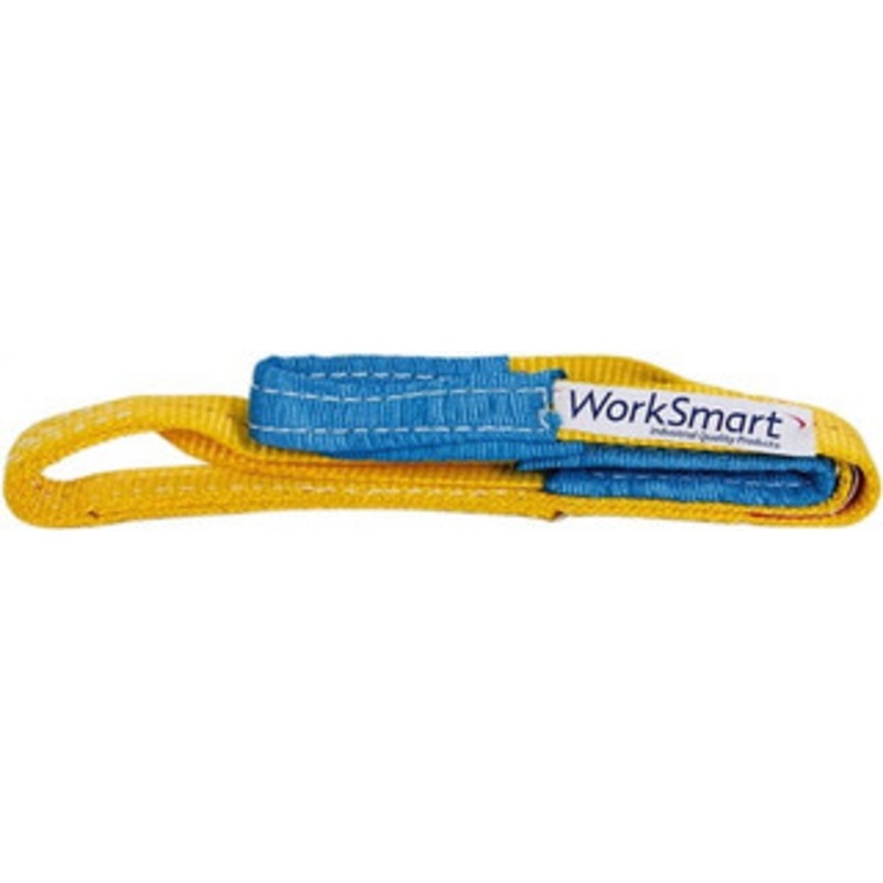 Value Collection 3 ft. Long x 1 Wide, 3,200 Lb Vertical Capacity, 2 Ply, Polyester Web Sling 2,500 Lb Choker Capacity, with Eye & Eye (Twisted) WS-MH-SLNG1-203 – 43682012