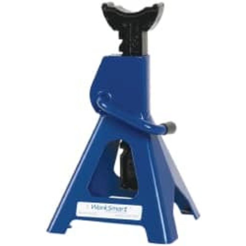 Value Collection 3 Ton Load Capacity Ratcheting Jack Stand 11-1/2 to 17 Inch High, 6-3/4 Inch Base Diameter x 6-3/4 Inch Long x 7-3/4 Inch Wide Chassis T43002 – 51374163
