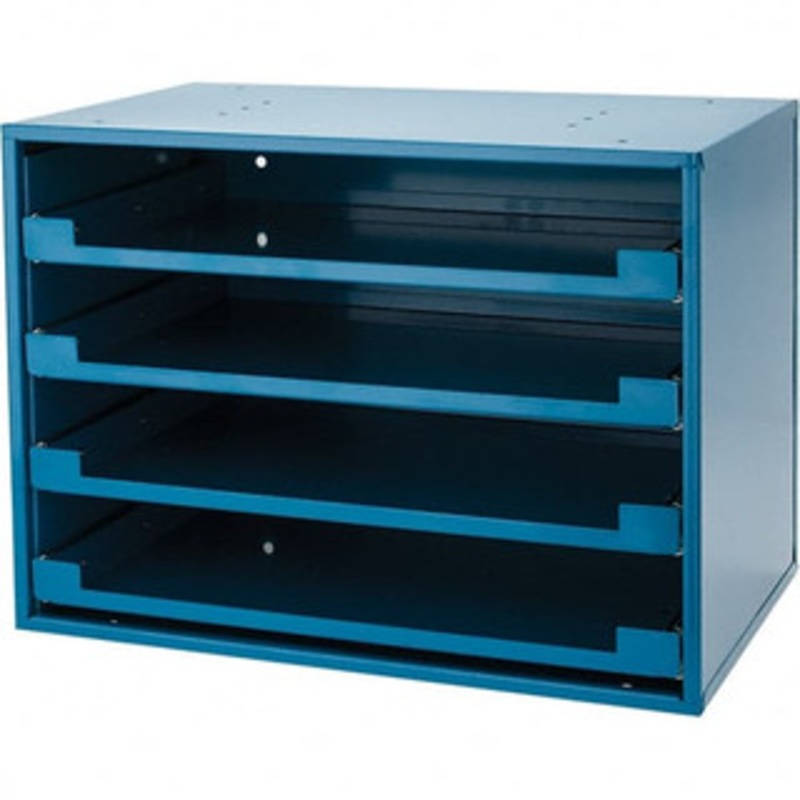 Value Collection 4 Drawer, Small Parts Slide Rack Cabinet 12-1/2 Deep x 20-1/2 Wide x 14-5/8 High BDNA-80320-1B – 45659059