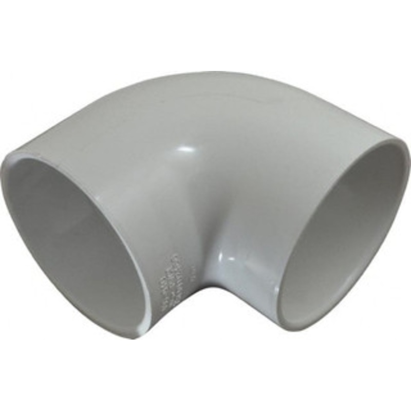Value Collection 4 PVC Plastic Pipe 90 Elbow Schedule 40, Slip x Slip End Connections 406-040 – 36998797