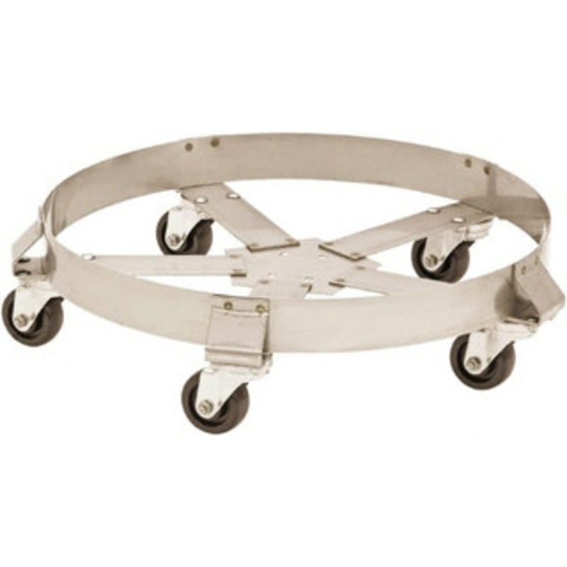 Value Collection 55 Gal Stainless Steel Drum Dolly 1,100 Lb Capacity, For 1 Drum GMXXERW005 – 48303689