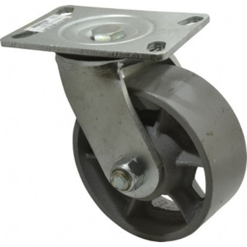 Value Collection 6 Diam x 2-1/2 Wide x 7-1/2 OAH Top Plate Mount Swivel Caster Semi-Steel, 1,800 Lb Capacity, Roller Bearing, 4-1/2 x 6-1/4 Plate GMC-SH-0001 – 66028705