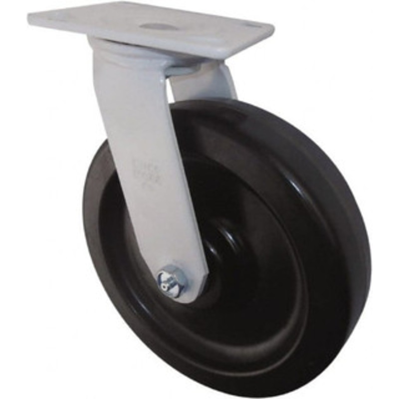 Value Collection 8 Diam x 2 Wide x 9-1/2 OAH Top Plate Mount Swivel Caster Phenolic, 1,200 Lb Capacity, Roller Bearing, 4 x 4-1/2 Plate GMC-SH-0062 – 02276913