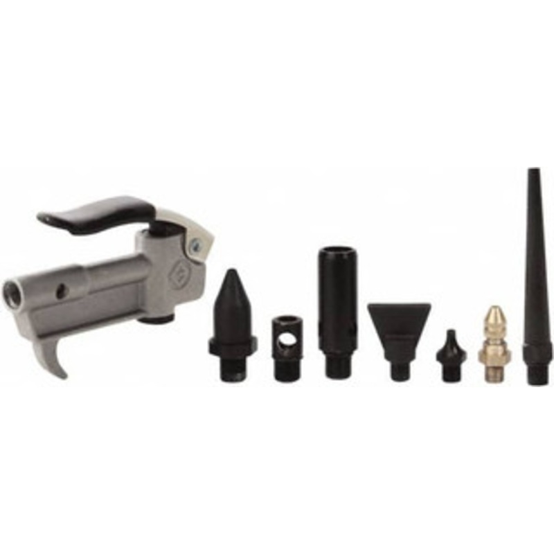 Value Collection 8 Piece Aluminum Body Air Gun Kit 1/4 NPT Inlet, 150 Max psi, Aluminum Hose 4010950520JP – 61543989