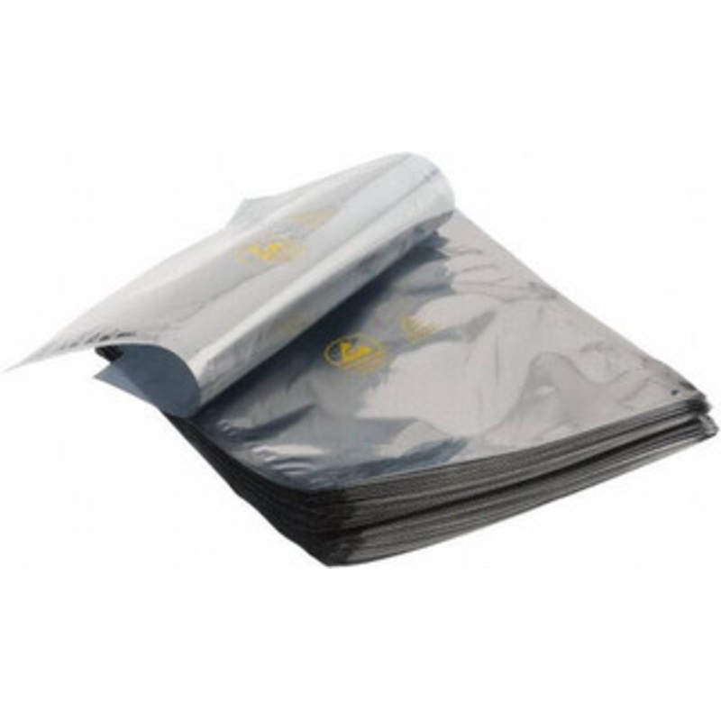 Value Collection Pack of (100) 10 Long x 8 Wide, 3 mil Thick, Clear Metalized Static Shield Bags Metal-In SS-810S – 31891583
