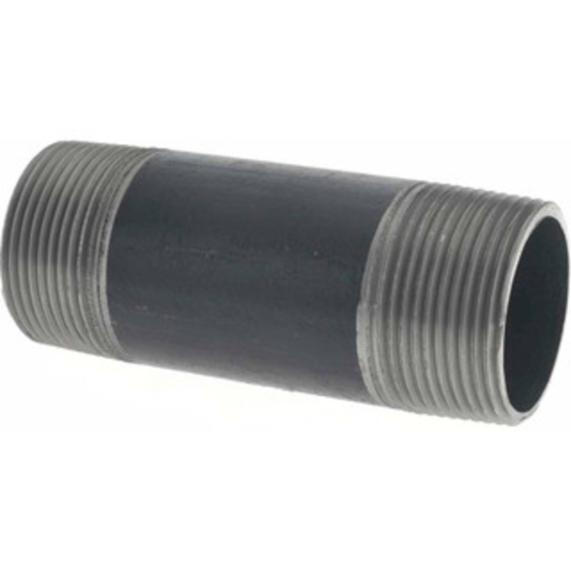 Value Collection Schedule 40, 1-1/4 Diam x 4 Long Steel Black Pipe Nipple Threaded 0112040 – 36992121