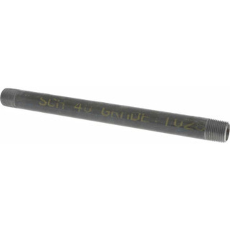 Value Collection Schedule 40, 3/8 Diam x 8 Long Steel Black Pipe Nipple Threaded 0103080 – 36991289