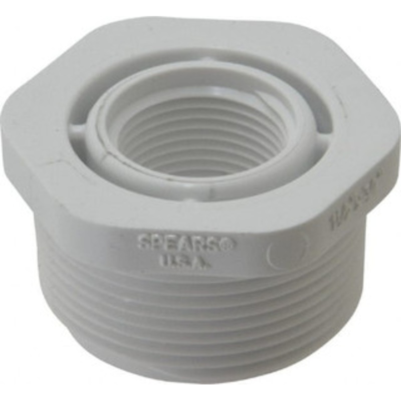 Value Collection 1-1/2 x 3/4 PVC Plastic Pipe Bushing Schedule 40, MIPT x FIPT End Connections 439-210 – 74829623