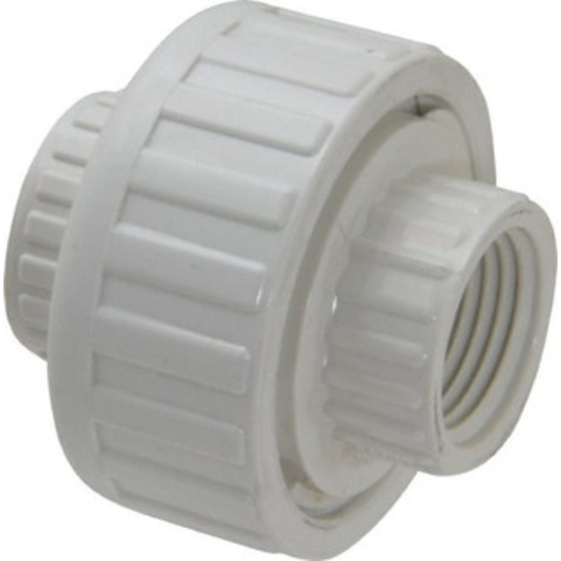Value Collection 1/2 PVC Plastic Pipe Union with EPDM O-Ring Schedule 40, FIPT x FIPT End Connections 498-005 – 74031725