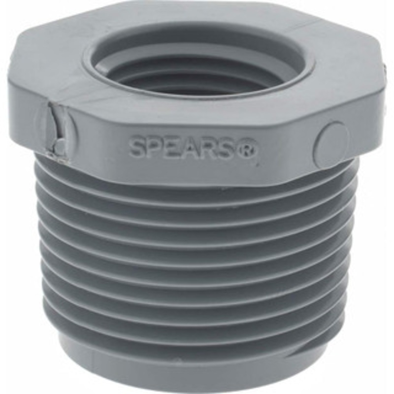 Value Collection 1 x 1/2 CPVC Plastic Pipe Bushing Schedule 80, MIPT x FIPT End Connections 839-130C – 37002938
