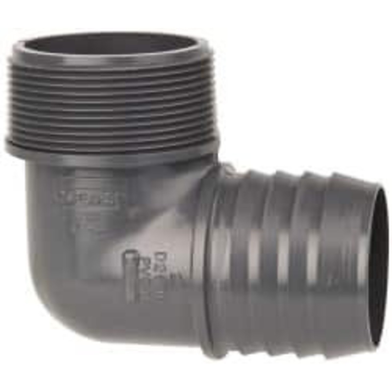 Value Collection 2 Barb, 2 MIPT, Multiple Barbed Tube Elbow PVC, Male 1413-020 – 05299995