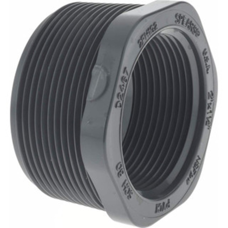 Value Collection 2 x 1-1/2 PVC Plastic Pipe Bushing Schedule 80, MIPT x FIPT End Connections 839-251 – 37001351