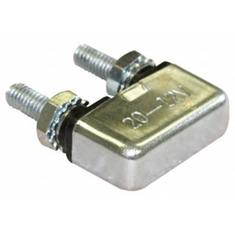 Value Collection 20 Amp Automotive Heavy Duty Stud Terminal Circuit Breaker 1.091 Long x 0.402 Wide 0.63 High CB128-20 – 65139636
