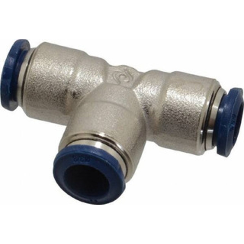 Value Collection 3/8 Outside Diam, Nickel Plated Brass Push-to-Connect Tube Union Tee 250 Max psi, Tube to Tube Connection, Buna O-Ring 2556003865PRO – 89911630