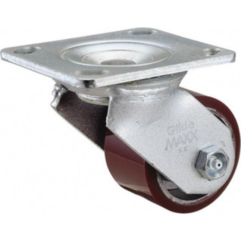 Value Collection 3 Diam x 2 Wide x 4-1/2 OAH Top Plate Mount Swivel Caster Polyurethane, 540 Lb Capacity, Roller Bearing, 4 x 4-1/2 Plate 16PY03201S – 02277341