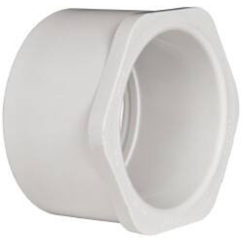 Value Collection 3 x 2-1/2 PVC Plastic Pipe Bushing Schedule 40, Spig x Slip End Connections 437-339 – 01992890