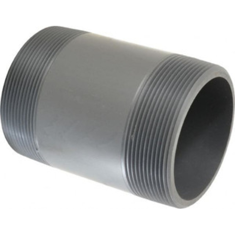 Value Collection 4 Pipe, 6 Long PVC Threaded Plastic Pipe Nipple Schedule 80, Gray 890-060 – 37005162