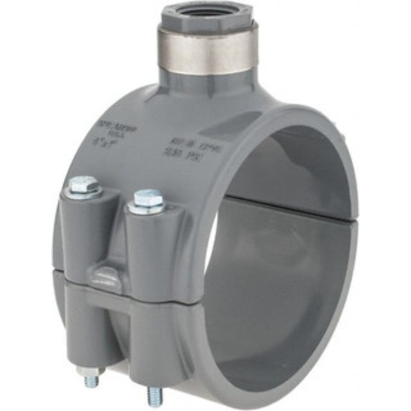 Value Collection 4 x 3/4 CPVC Plastic Pipe Clamp On Saddle with Viton O-Ring Schedule 80, Pipe O.D. x SR Fipt End Connections 867V-416CSR – 89492573