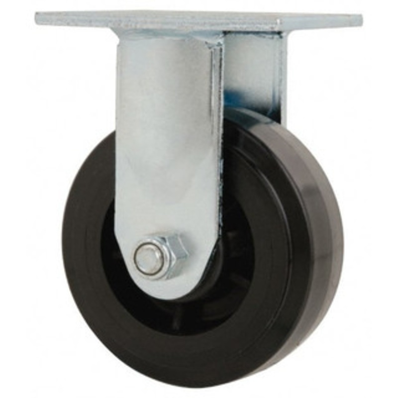 Value Collection 5 Diam x 2 Wide x 6-1/2 OAH Top Plate Mount Rigid Caster Polyolefin, 650 Lb Capacity, Delrin Bearing, 4 x 4-1/2 Plate GMC-SH-0098 – 66028234