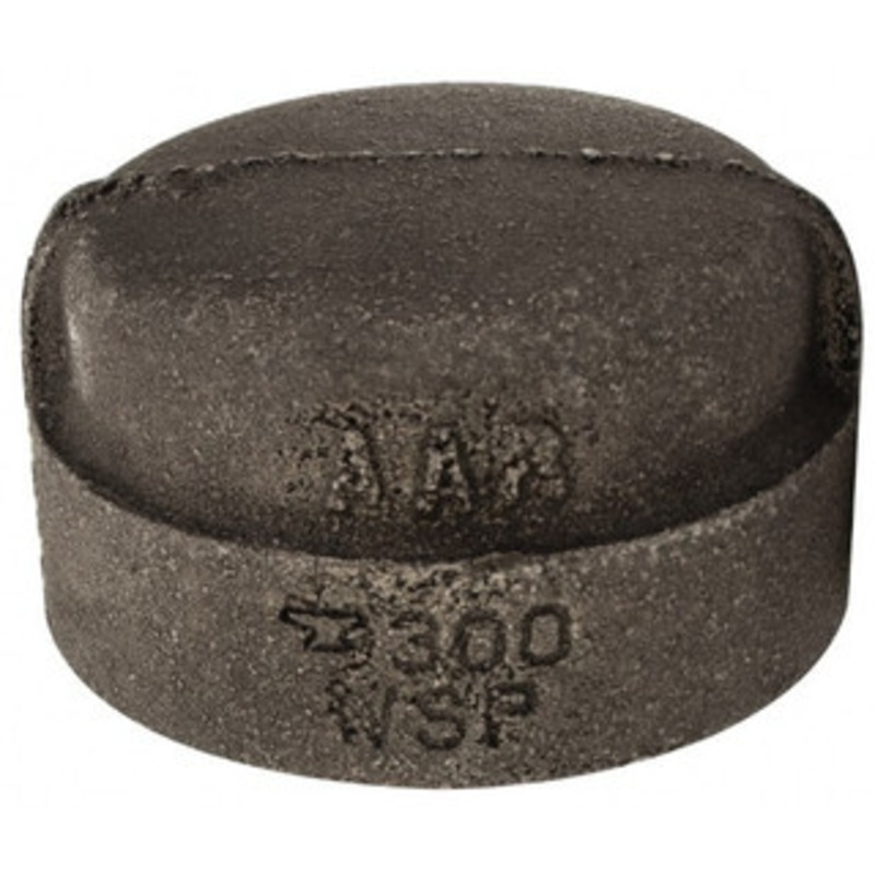 Value Collection Size 1-1/4, Class 300, Malleable Iron Black Pipe End Cap 300 psi, Threaded End Connection B300 32 300# – 36997344
