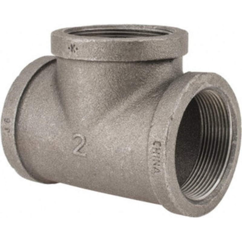 Value Collection Size 2, Class 150, Malleable Iron Black Pipe Tee 150 psi, Threaded End Connection MSC-62149034 – 62149034