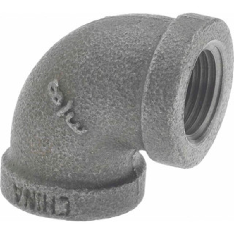Value Collection Size 3/8, Class 150, Malleable Iron Black Pipe 90 Elbow 150 psi, Threaded End Connection MSC-62148465 – 62148465
