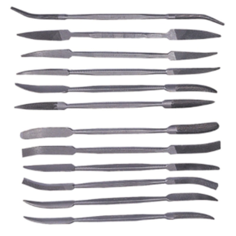 Grobet USA 12 Piece Diemakers Riffler File Sets