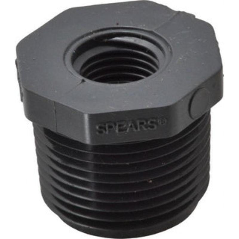 Value Collection 3/4 x 1/4 PVC Plastic Pipe Reducer Bushing Schedule 80, MIPT x FIPT End Connections 839-098 – 68090794