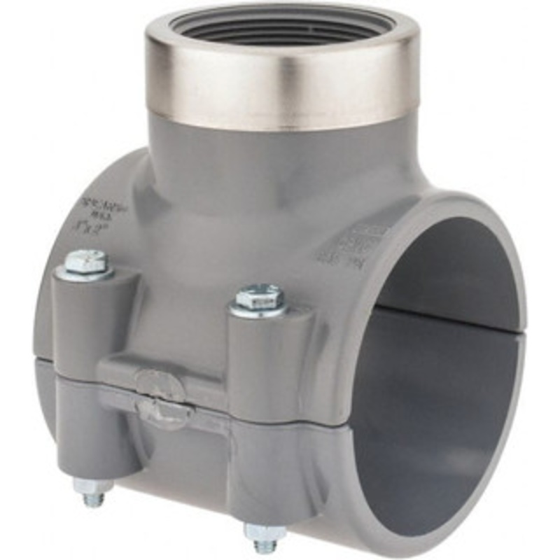 Value Collection 3 x 2 CPVC Plastic Pipe Clamp On Saddle with Viton O-Ring Schedule 80, Pipe O.D. x SR Fipt End Connections 867V-338CSR – 89492532