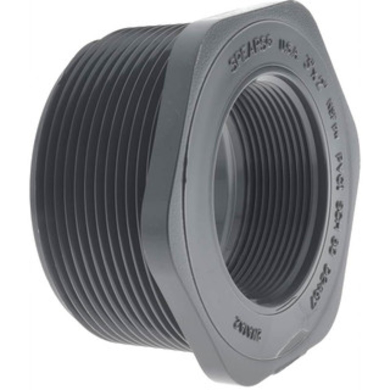 Value Collection 3 x 2 PVC Plastic Pipe Reducer Bushing Schedule 80, MIPT x FIPT End Connections 839-338 – 05970876