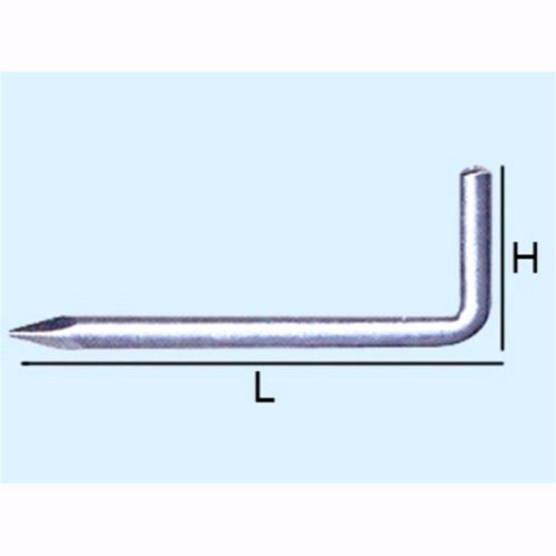 Rampini a punta – 22×100 – Filo  4,67 – L 80 mm. – H 23 mm.- Conf. 100 pz