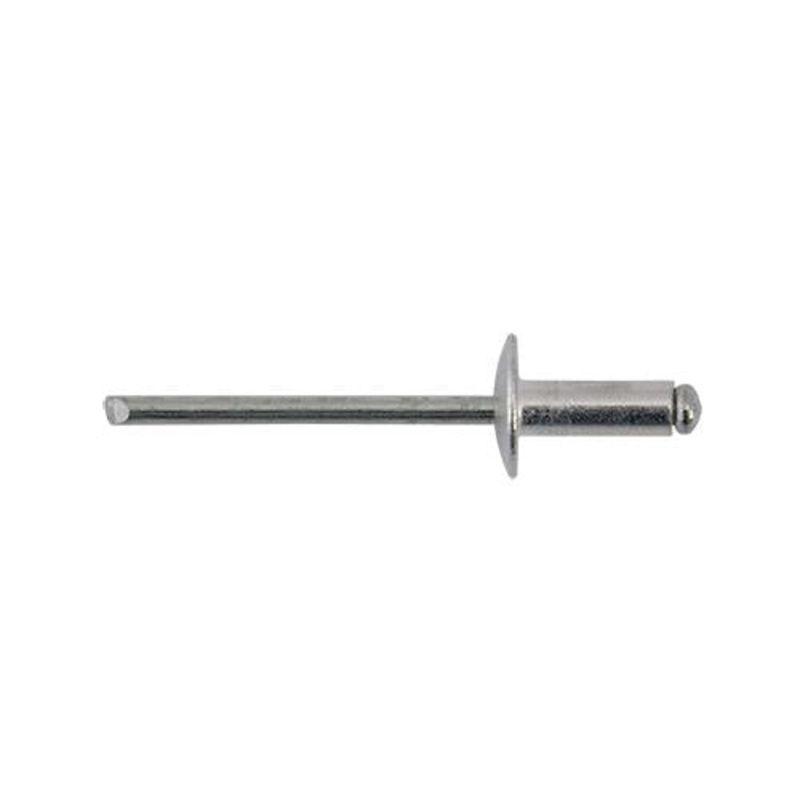 Rivetto A Strappo In Alluminio  4,8 X 12 –  Testa 14  Cf. 500 Pz